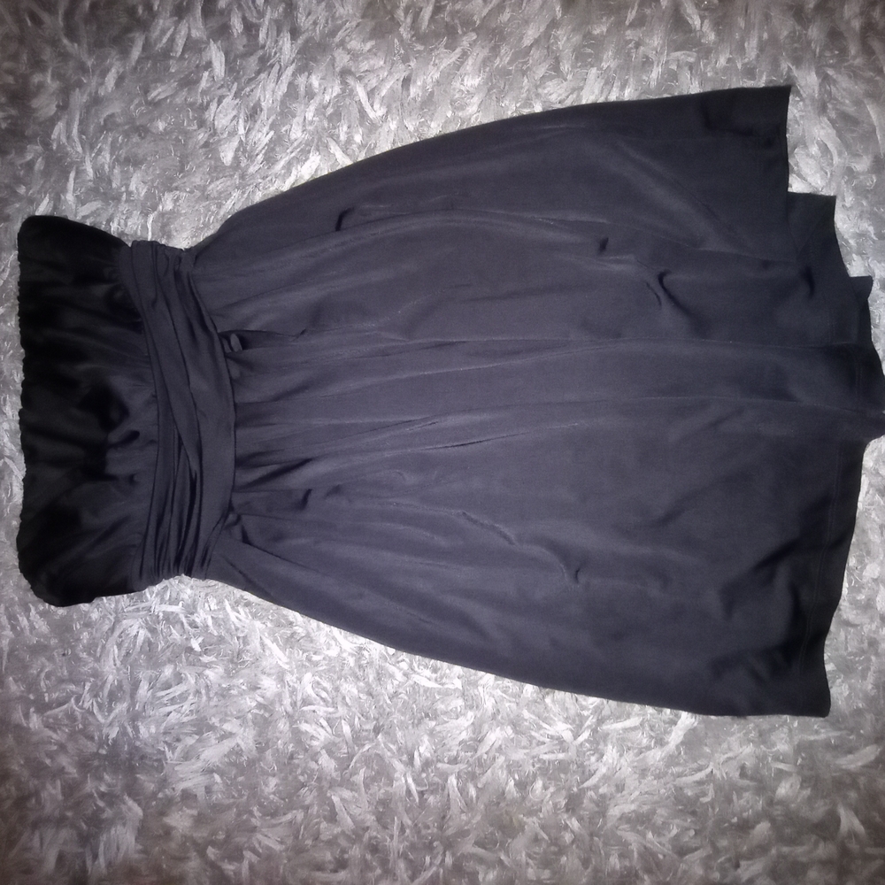 Elegant Black Strapless Dress